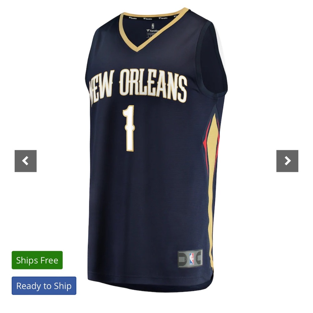Zion Williamson New Orleans NBA Jersey
